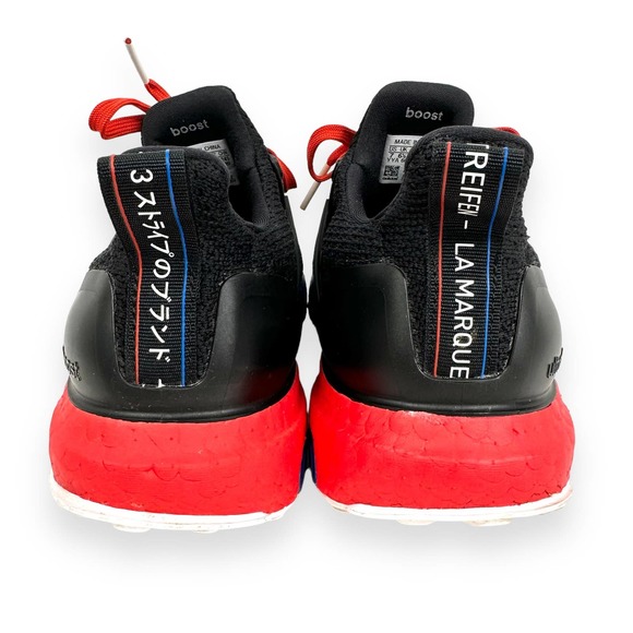 Adidas UltraBoost DNA Core Black Lush Red Running Sneaker Sz 7 Youth 8.5 Womens - Picture 7 of 14